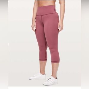 Lululemon Athletica Pink High-Waisted Leggings